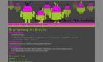 Designvorlagen Green Pink Androids